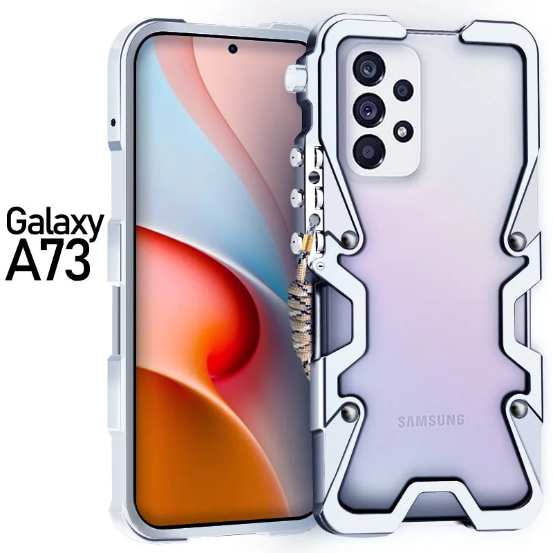 galaxy Metal Bumper Fashion Robot arm galaxy A, M and S Case - DealJustDeal