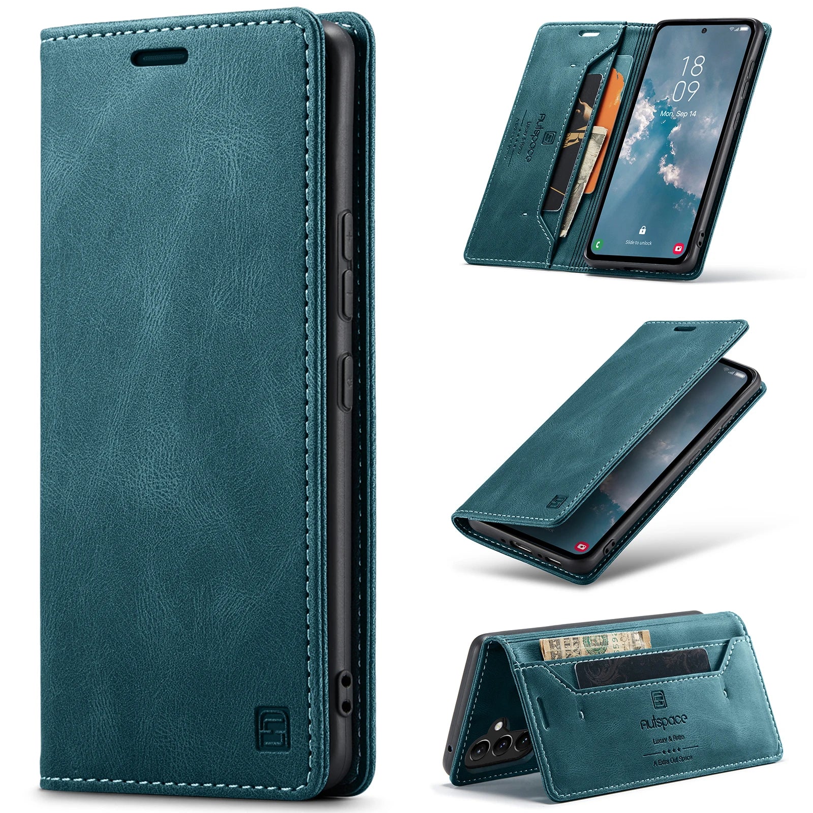 Wallet Flip Leather Galaxy A and M Case - DealJustDeal