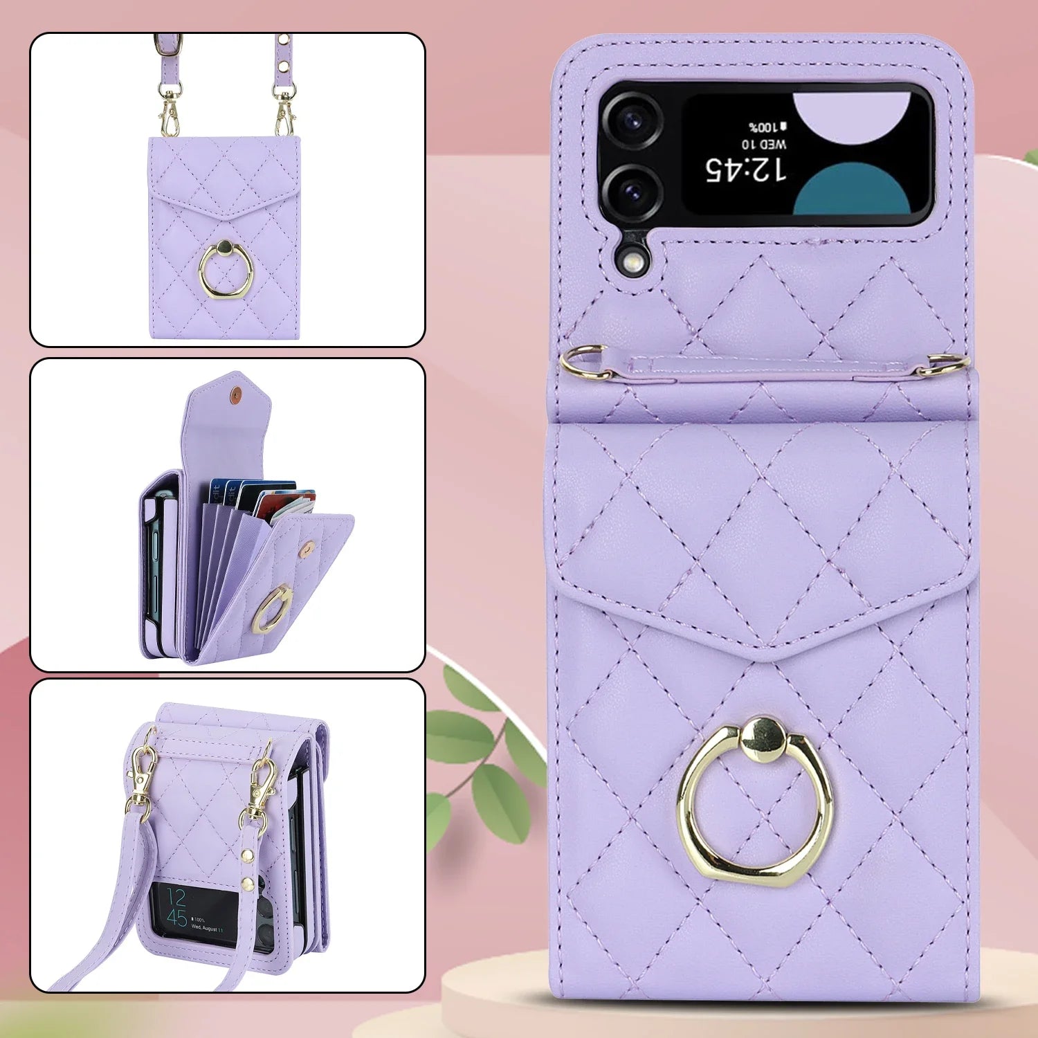 RFID Card Holder Wallet Galaxy Z Flip Case - DealJustDeal