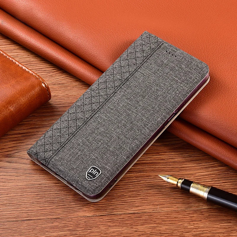 Magnetic Flip Cloth Leather Google Case - DealJustDeal