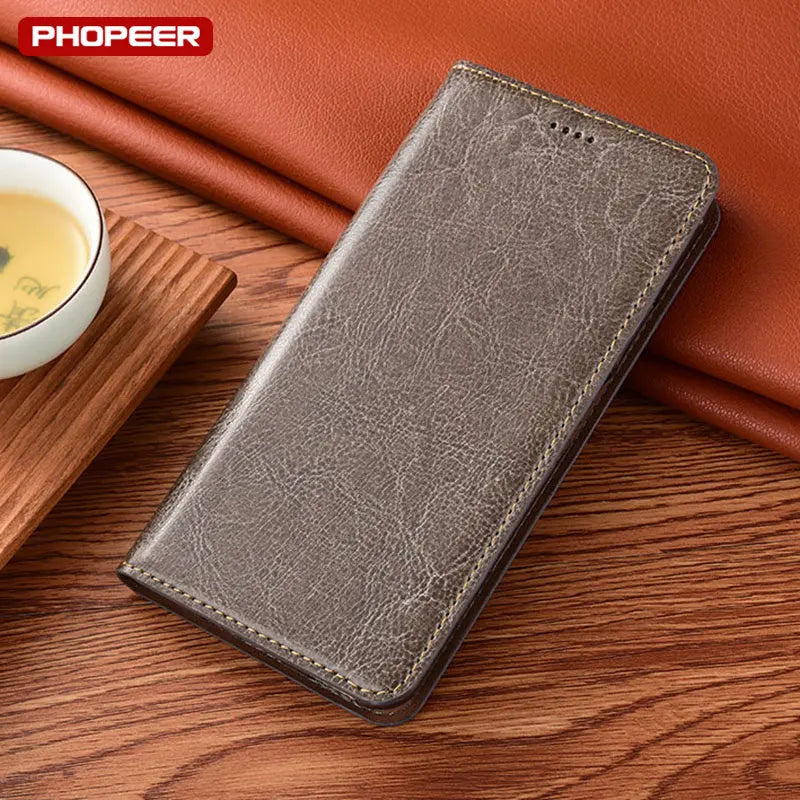 Retro Wallet Book Style Flip Genuine Leather Google Case - DealJustDeal