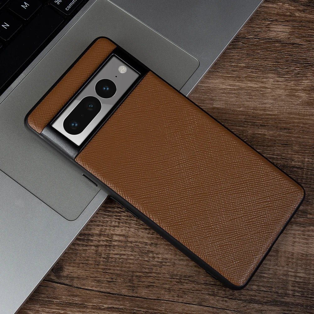 Slim Half-wrapped Genuine Leather Google Case - DealJustDeal