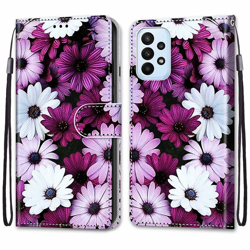 Flip Wallet Painted Leather Magnetic Galaxy A Case - DealJustDeal