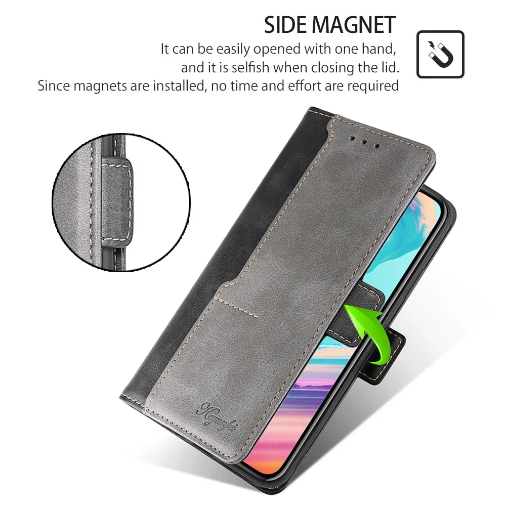 Leather Wallet Card Slot Flip Google Case - DealJustDeal