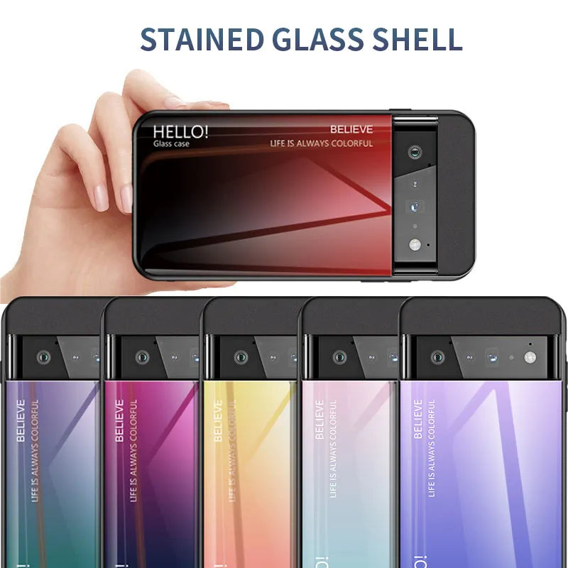 Gradient Tempered Glass Google Case - DealJustDeal