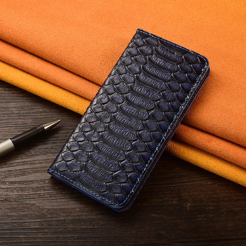 Python Skin Magnet Genuine Leather Galaxy S Case - DealJustDeal