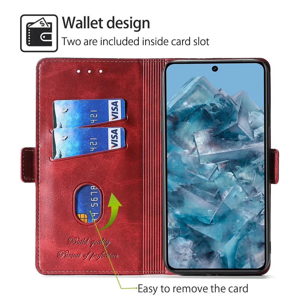 Magnetic Wallet Flip Leather Google Case - DealJustDeal