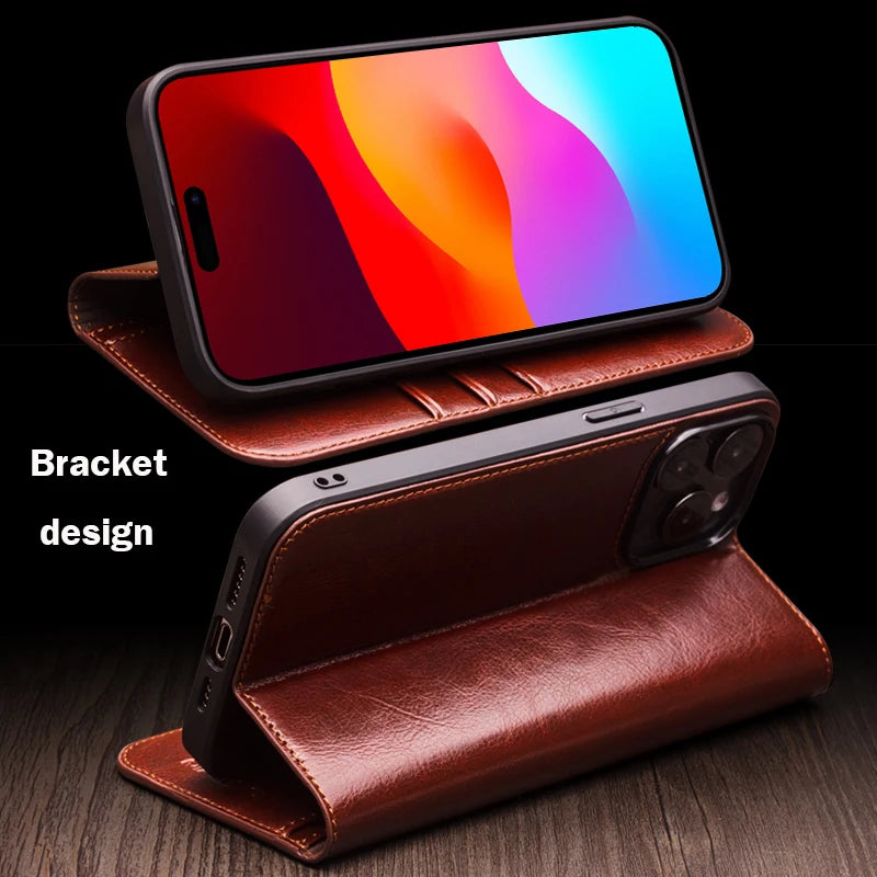 Genuine Leather iPhone Case - DealJustDeal