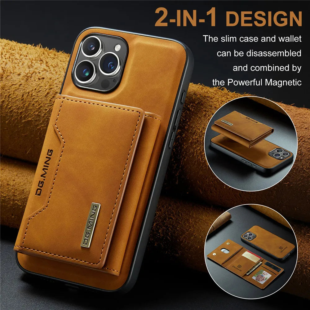 Detachable Magnetic Leather iPhone Case - DealJustDeal