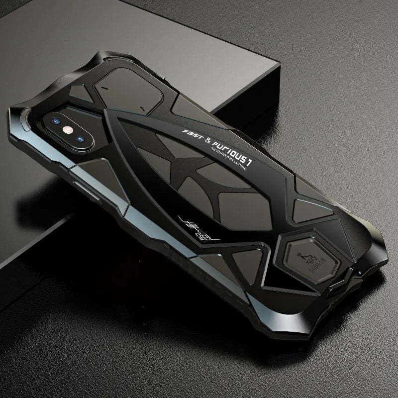 Rugged Shell Metal Protection Armor iPhone Case - DealJustDeal