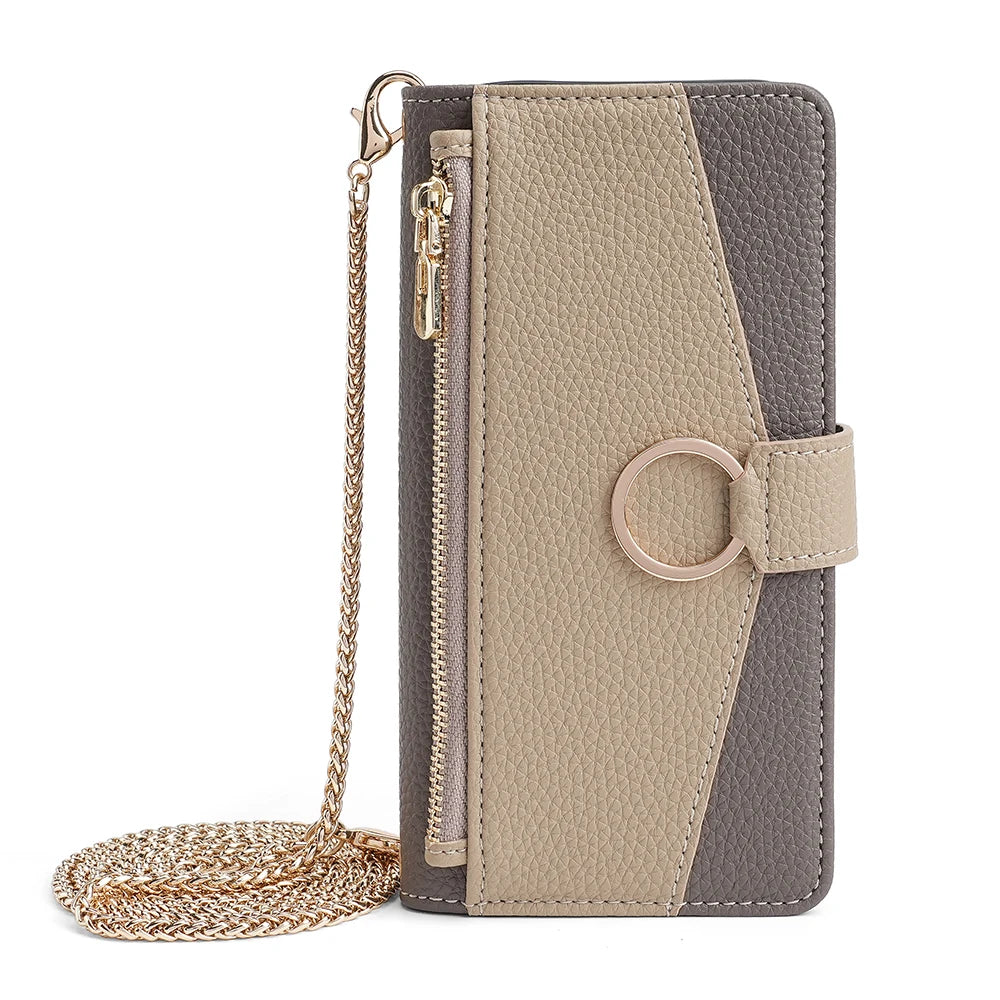 Wallet Crossbody Lanyard Leather Google Case - DealJustDeal