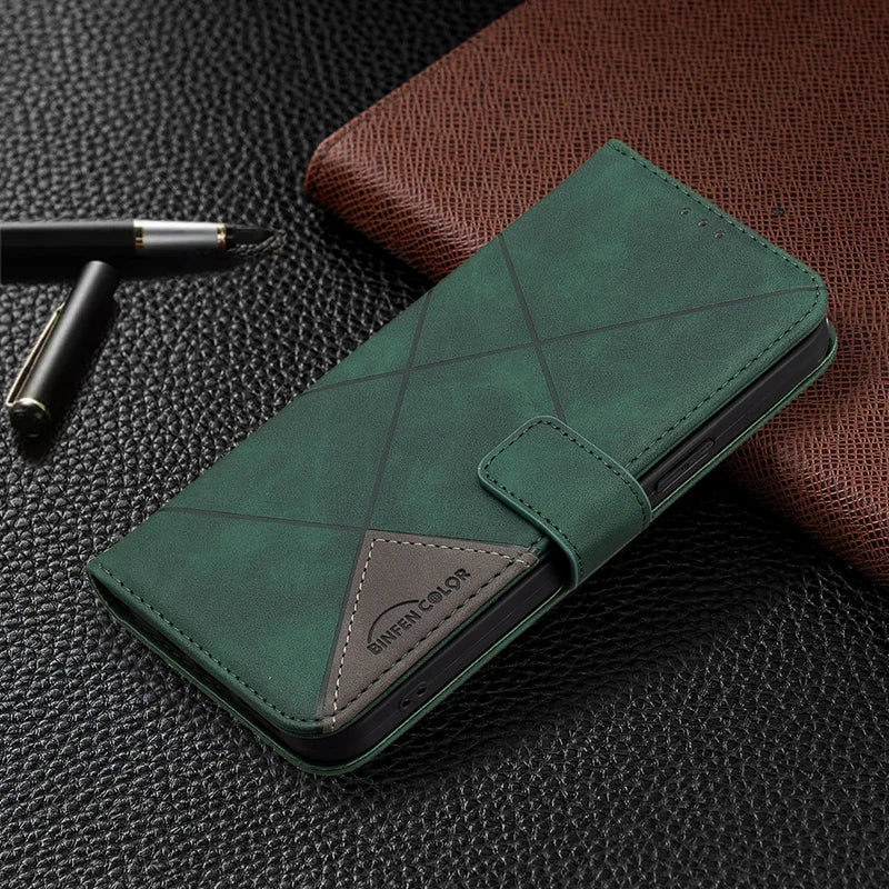 Wallet Magnetic Flip Shockproof Leather iPhone Case - DealJustDeal