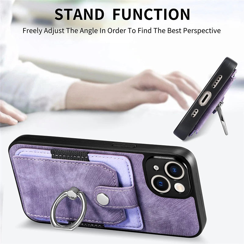 Card Slot Stand Wallet Google Case - DealJustDeal