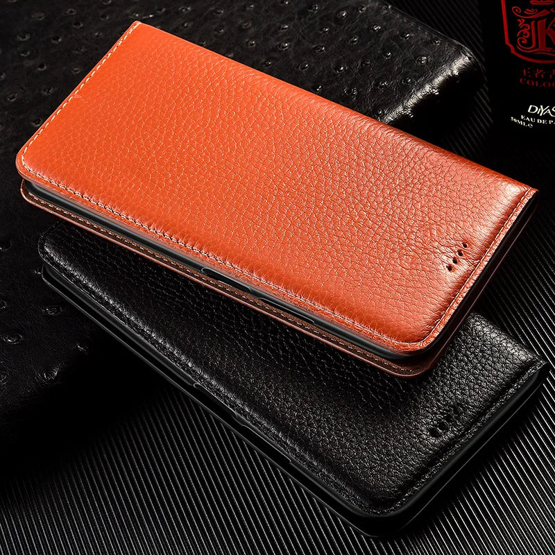 Litchi Grain Genuine Flip Leather Galaxy S Case - DealJustDeal