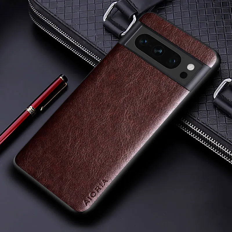 solid color design PU leather Google Case - DealJustDeal