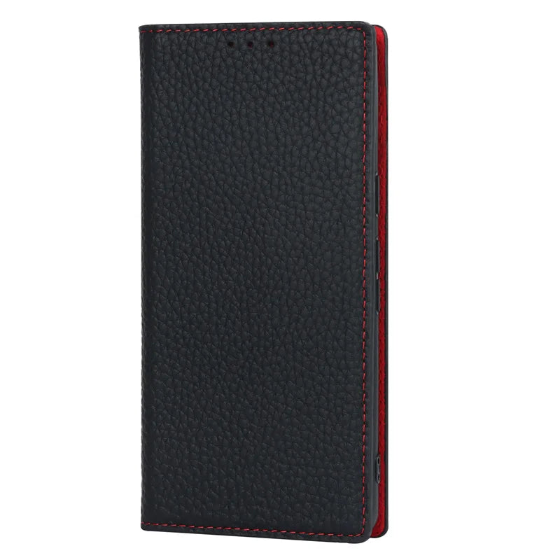 Magnet Wallet Genuine Leather Flip Google Case - DealJustDeal