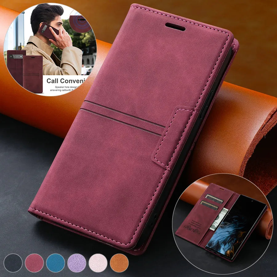 Wallet Magnetic Flip Leather Google Case - DealJustDeal