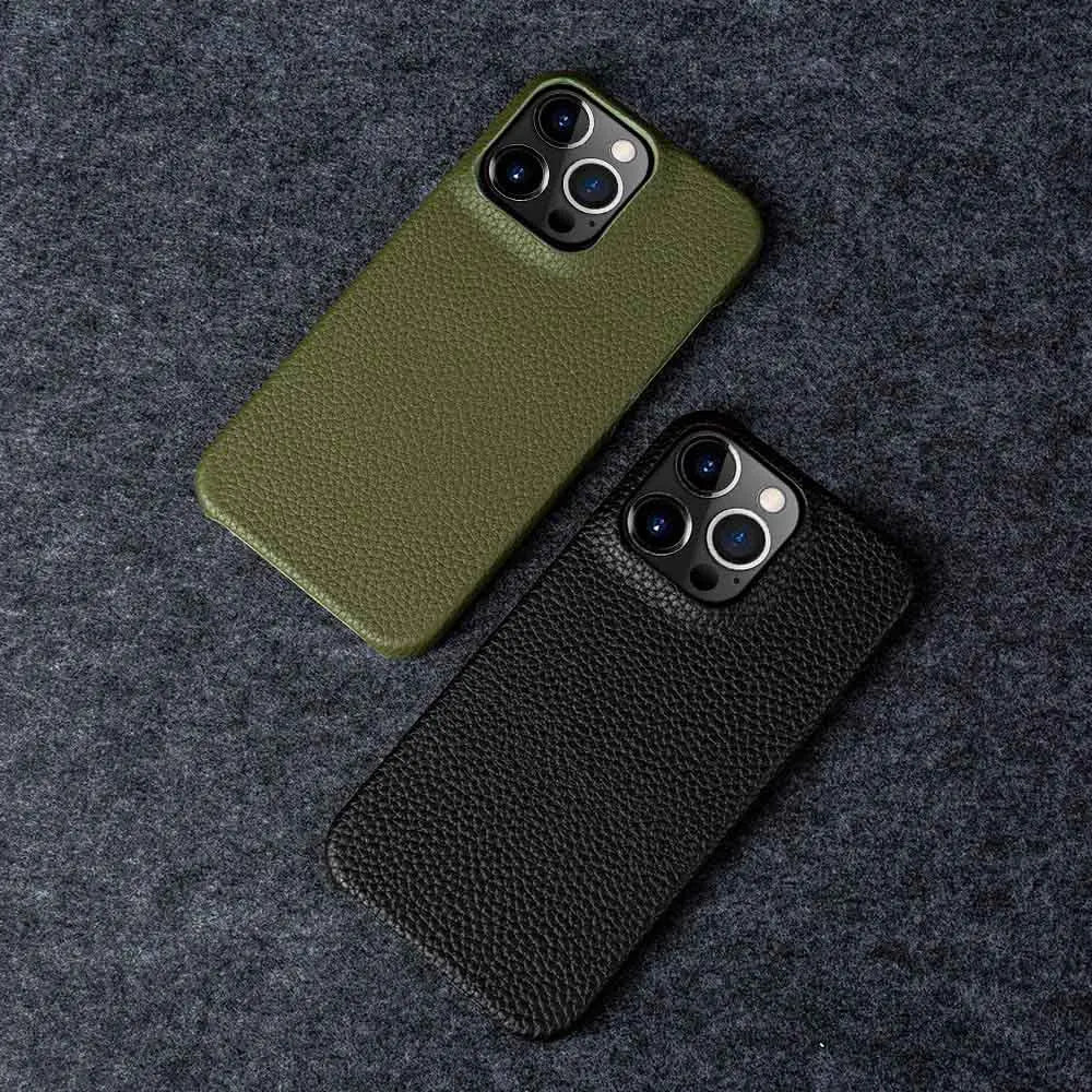 Genuine Leather Cover Business iPhone Case - DealJustDeal