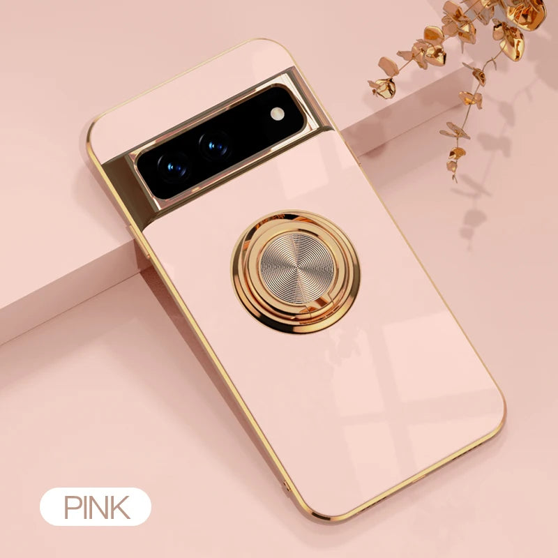 Electroplated Magnetic Google Cover With Ring Lens Protective Shell - DealJustDeal