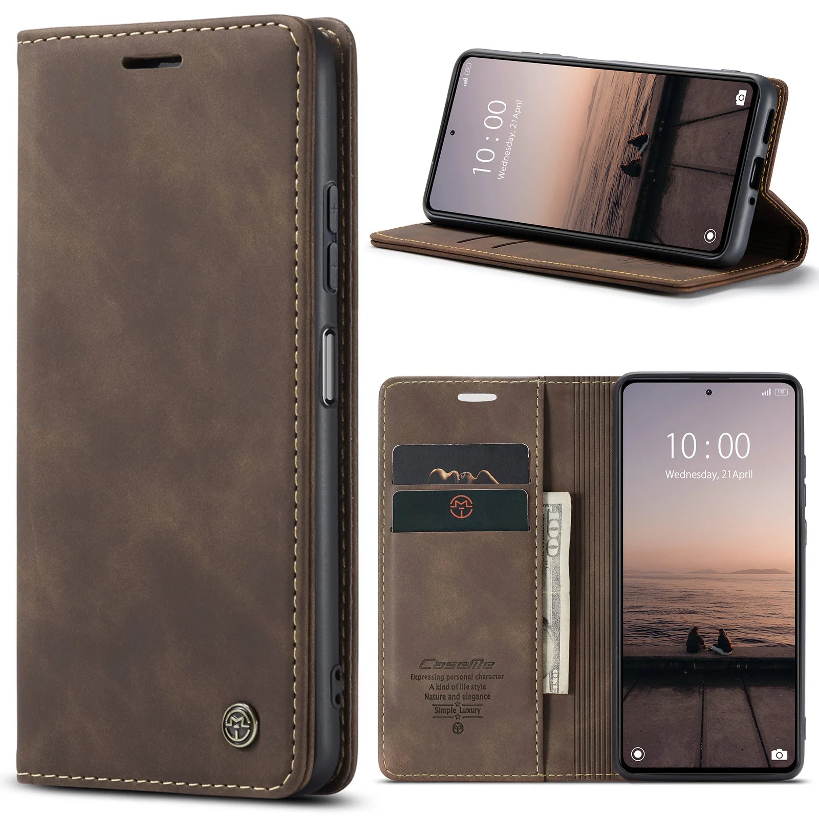 Magnetic Flip Wallet Leather Galaxy A and M Case - DealJustDeal