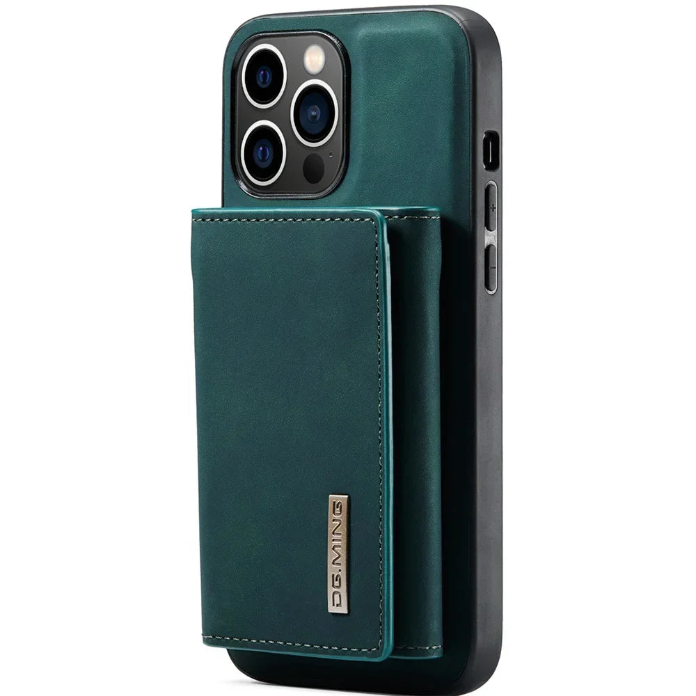 Retro Flip Magnetic Leather iPhone Case - DealJustDeal