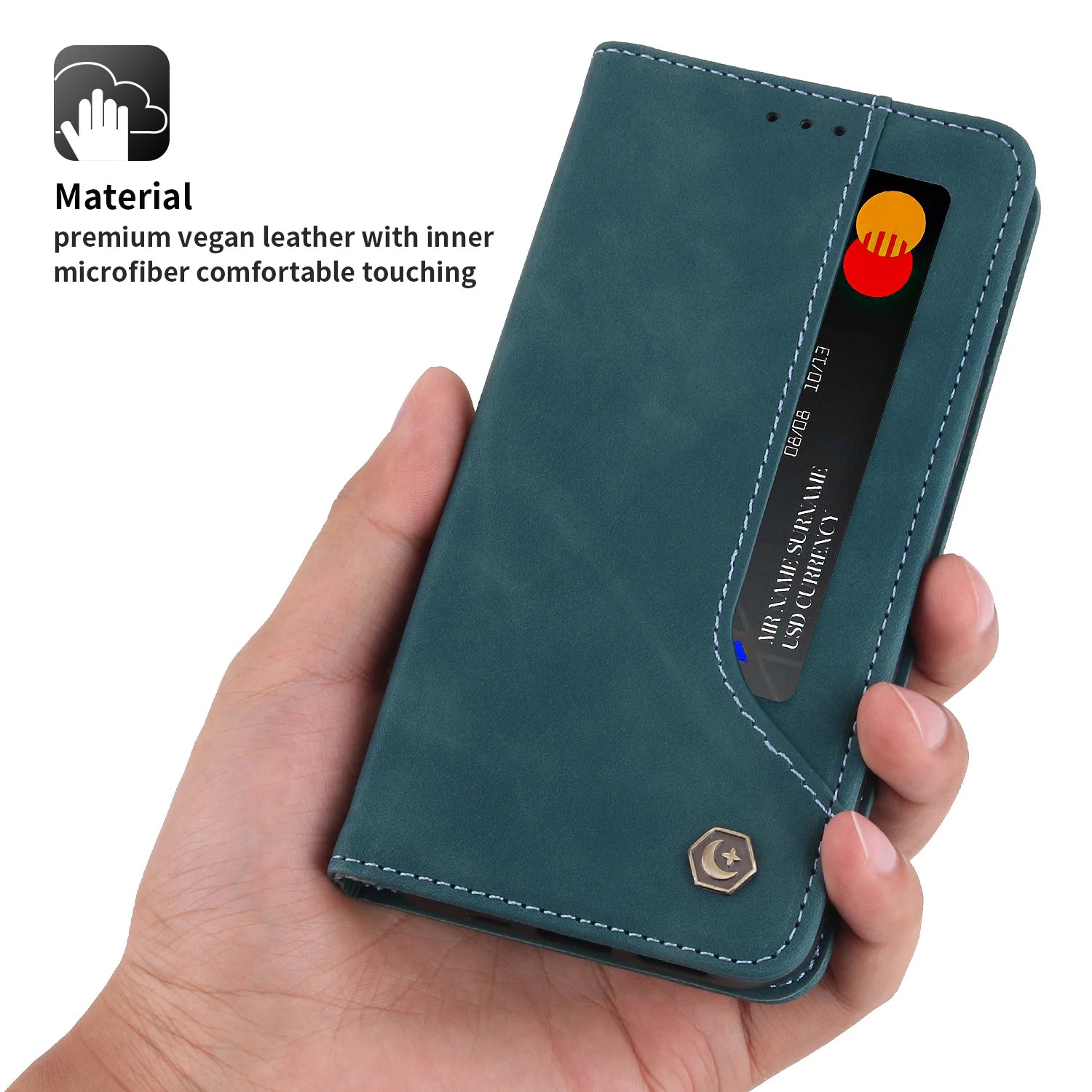 Magnetic Flip Leather Wallet Galaxy A and M Case - DealJustDeal