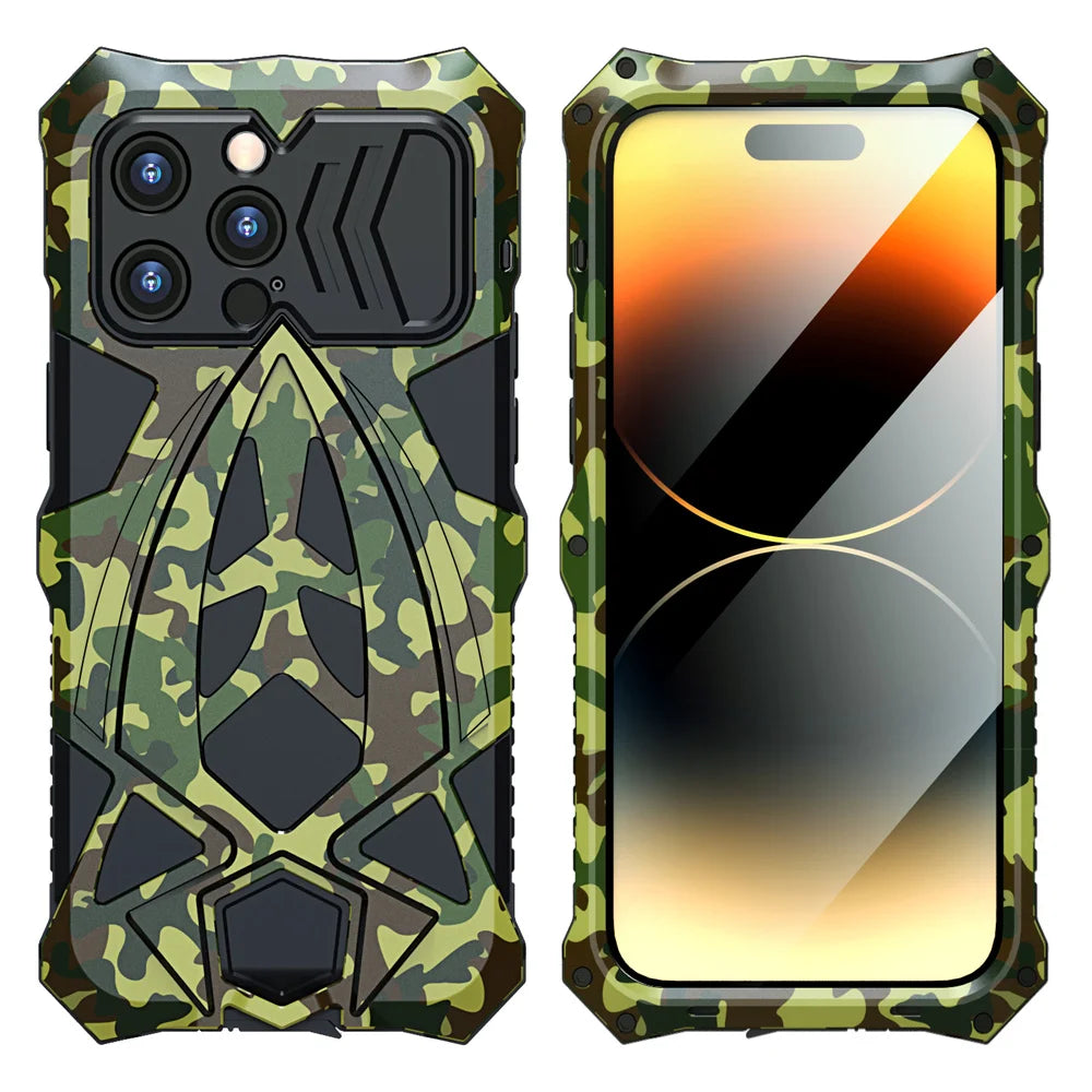 Shockproof Metal Armor Case for iPhone Case - DealJustDeal