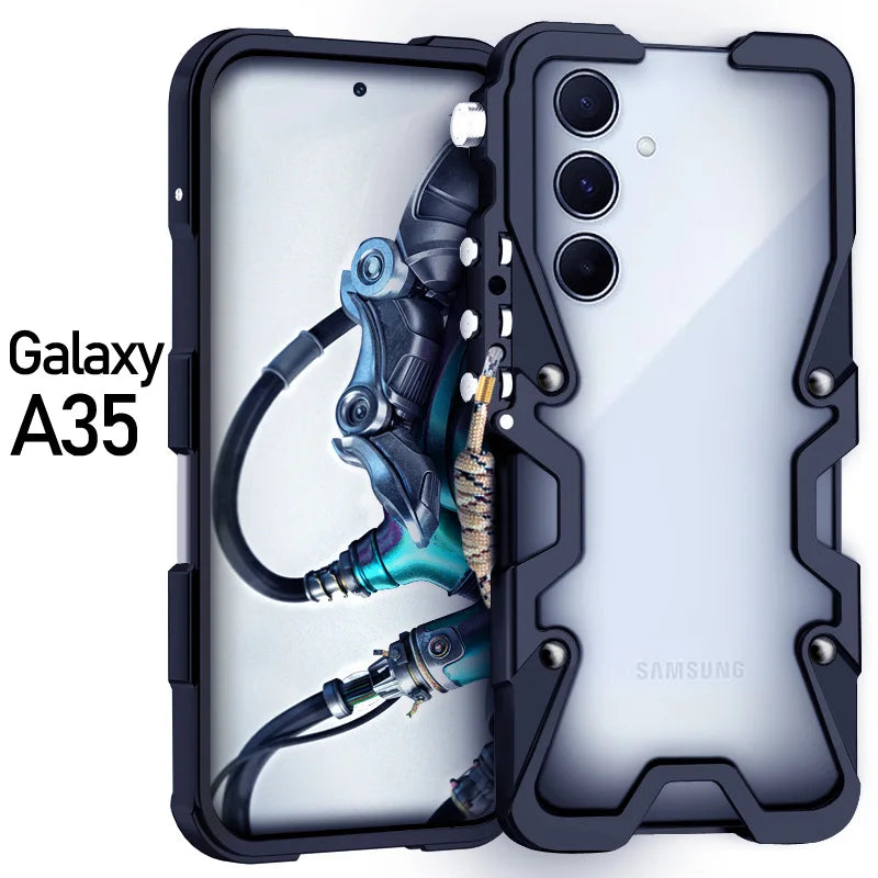 galaxy Metal Bumper Fashion Robot arm galaxy A, M and S Case - DealJustDeal