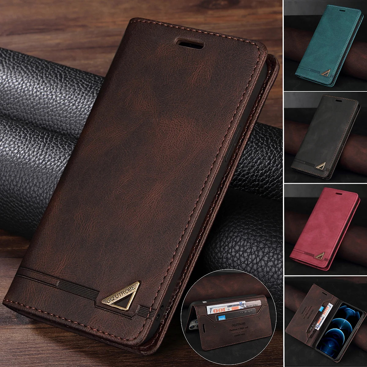 Anti-theft RFID Flip Leather Galaxy S Case - DealJustDeal