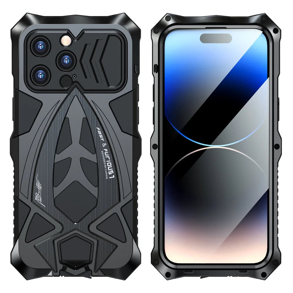 Shockproof Metal Armor Case for iPhone Case - DealJustDeal