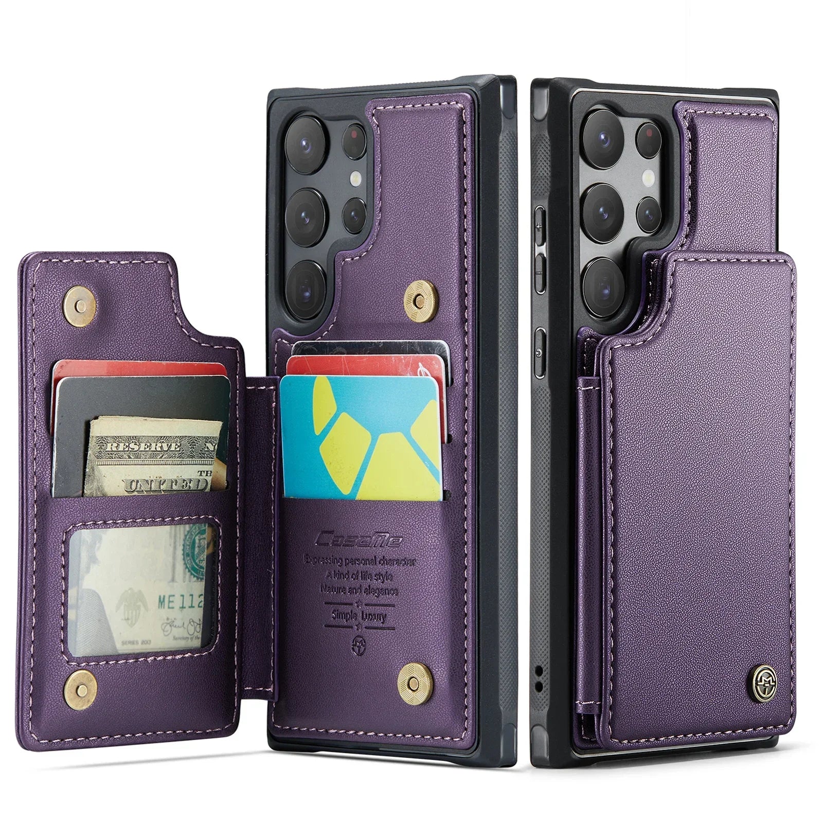 Cards Slot Wallet Leather Galaxy A Case - DealJustDeal