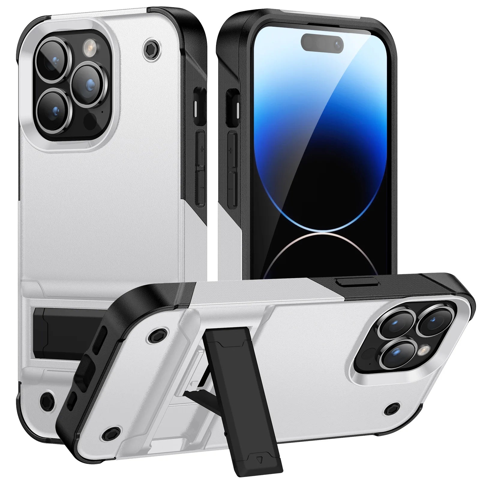 Military grade protective iPhone Case with stand - DealJustDeal