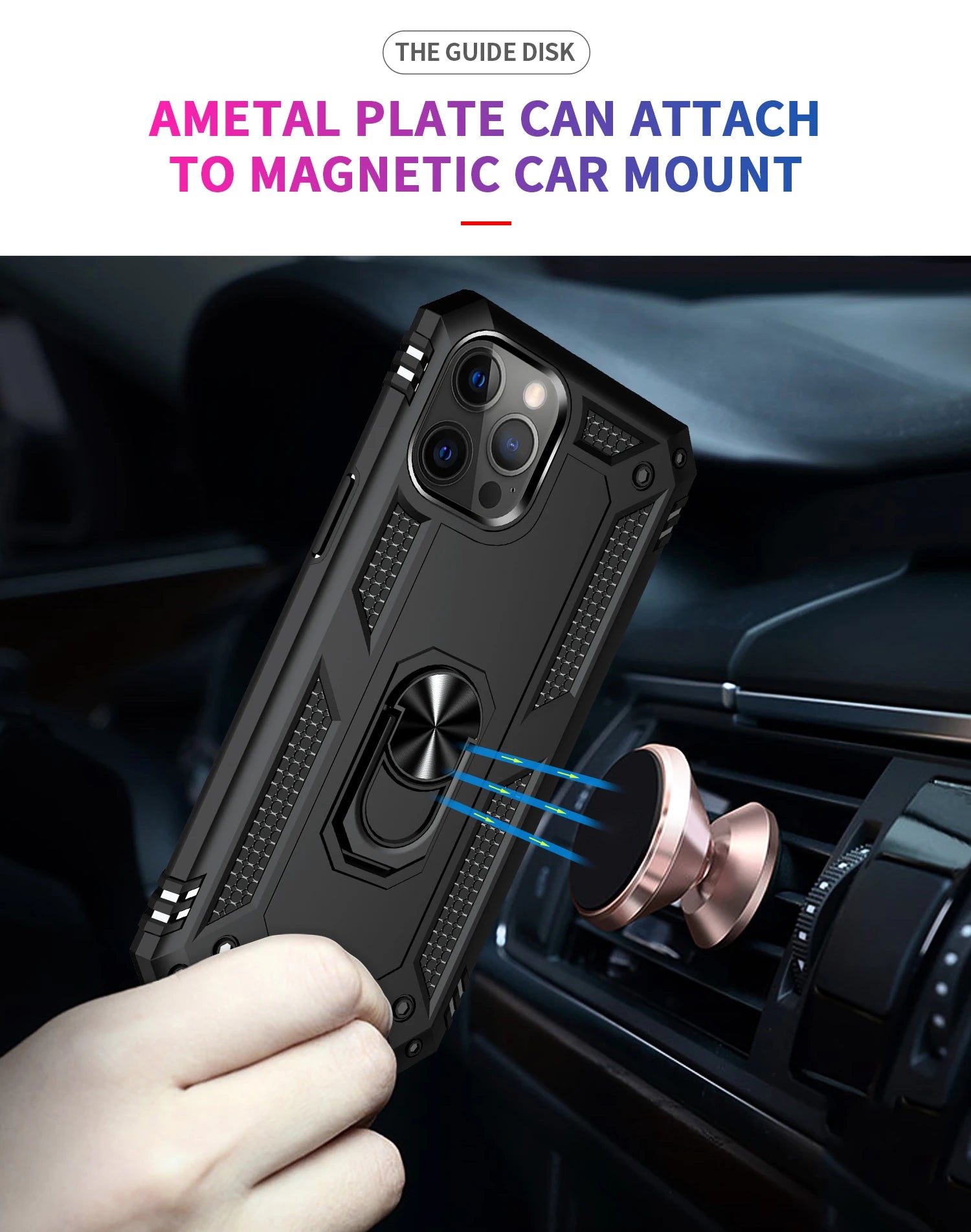 Magnetic Armor Shockproof iPhone Case - DealJustDeal