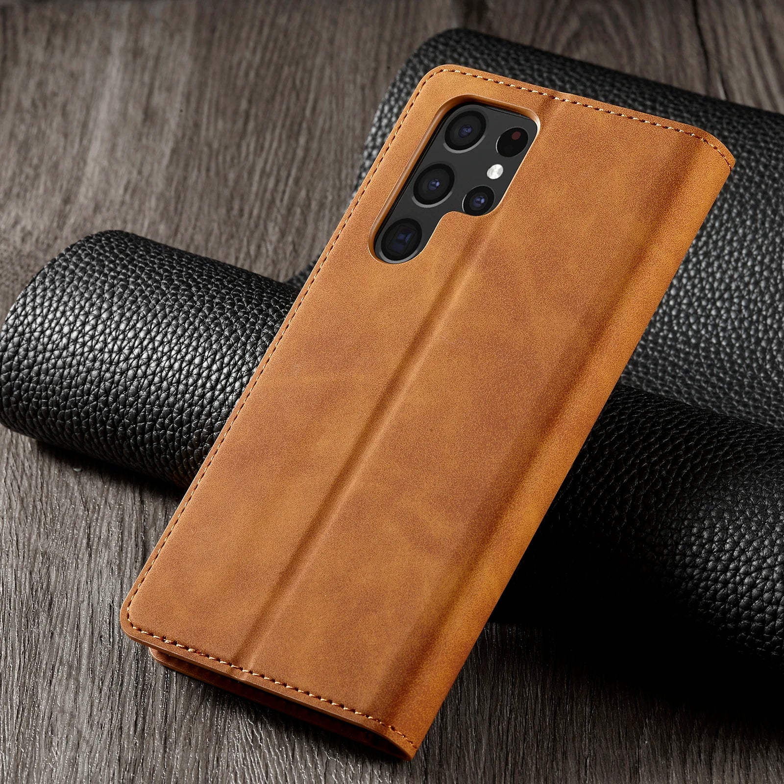 Flip Wallet Leather Galaxy A Case - DealJustDeal