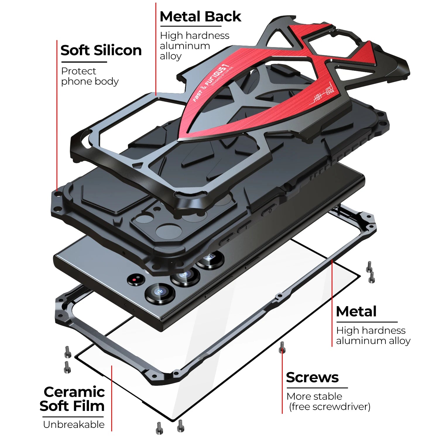 Metal Military Anti Drop Galaxy S Case - DealJustDeal