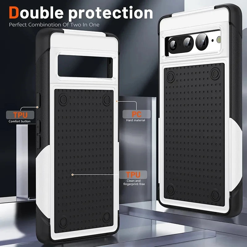 Hybrid Rugged Armor Bumper Shockproof Google Case - DealJustDeal