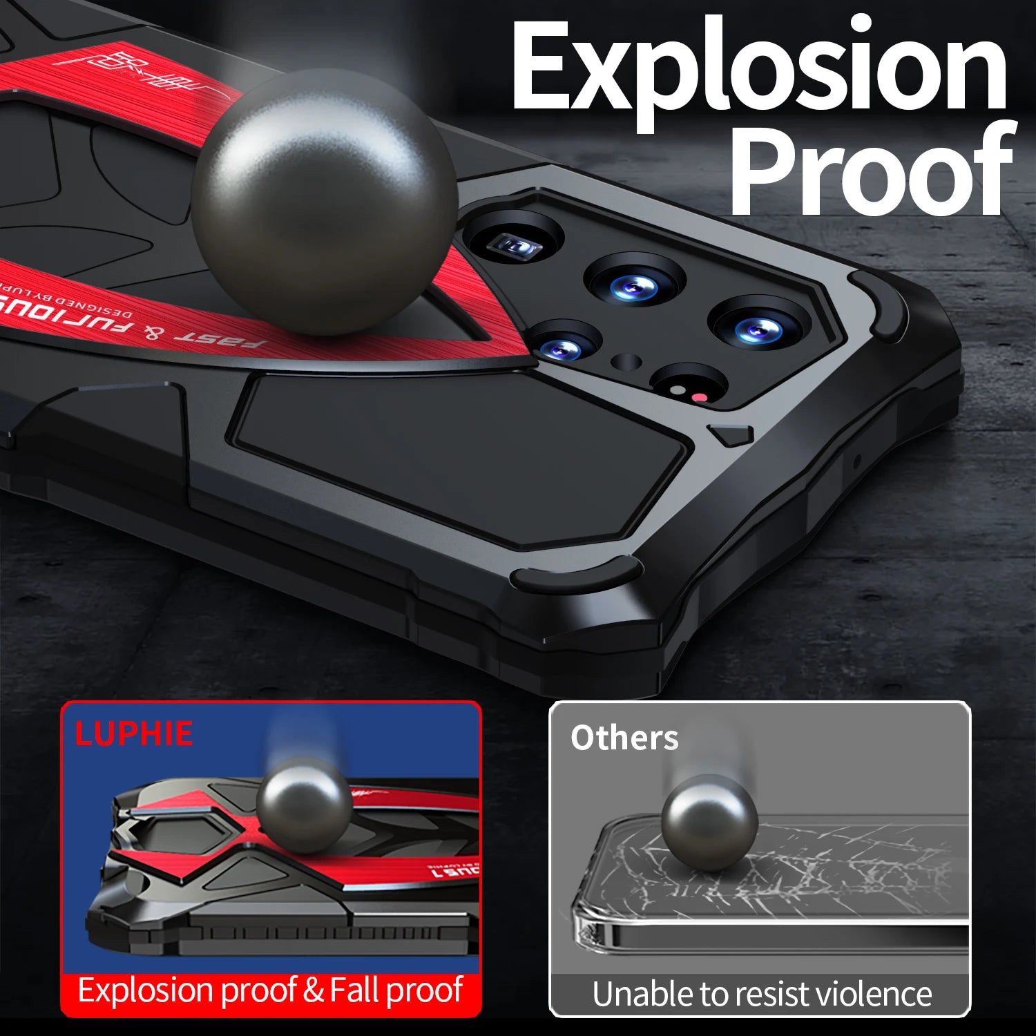 Sport Car Military Grade Anti Fall Silicone Aluminum Metal Galaxy S Case - DealJustDeal