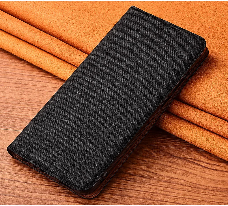 Magnetic Cotton Leather Flip Google Case - DealJustDeal