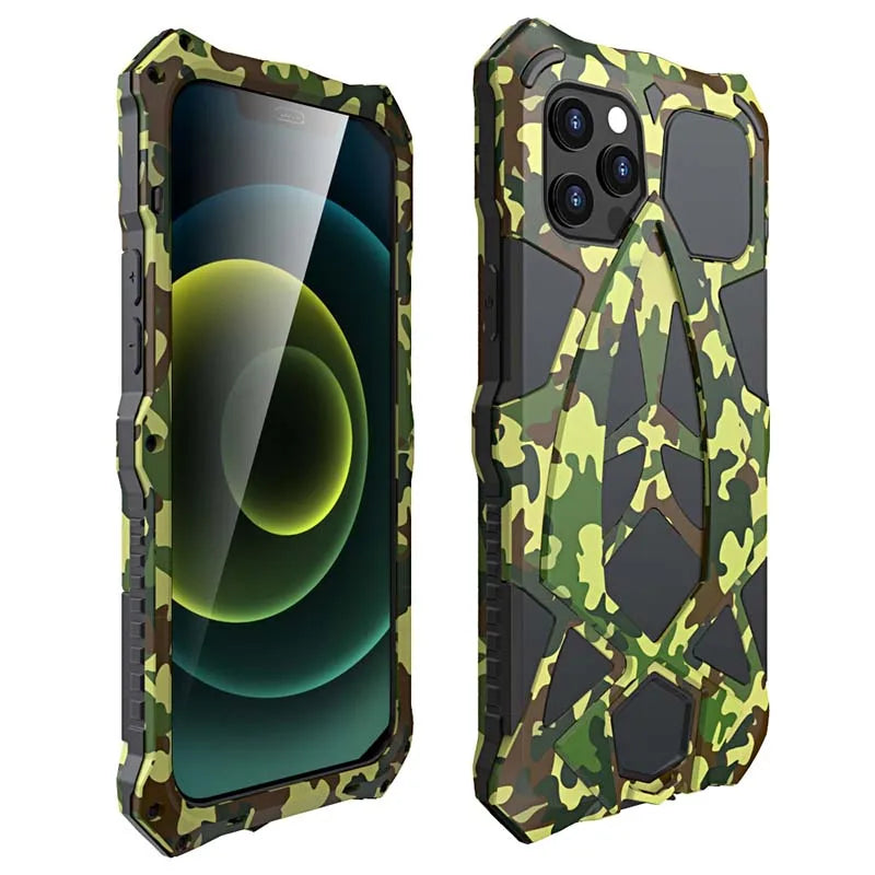 Rugged Metal Armor iPhone Case - DealJustDeal