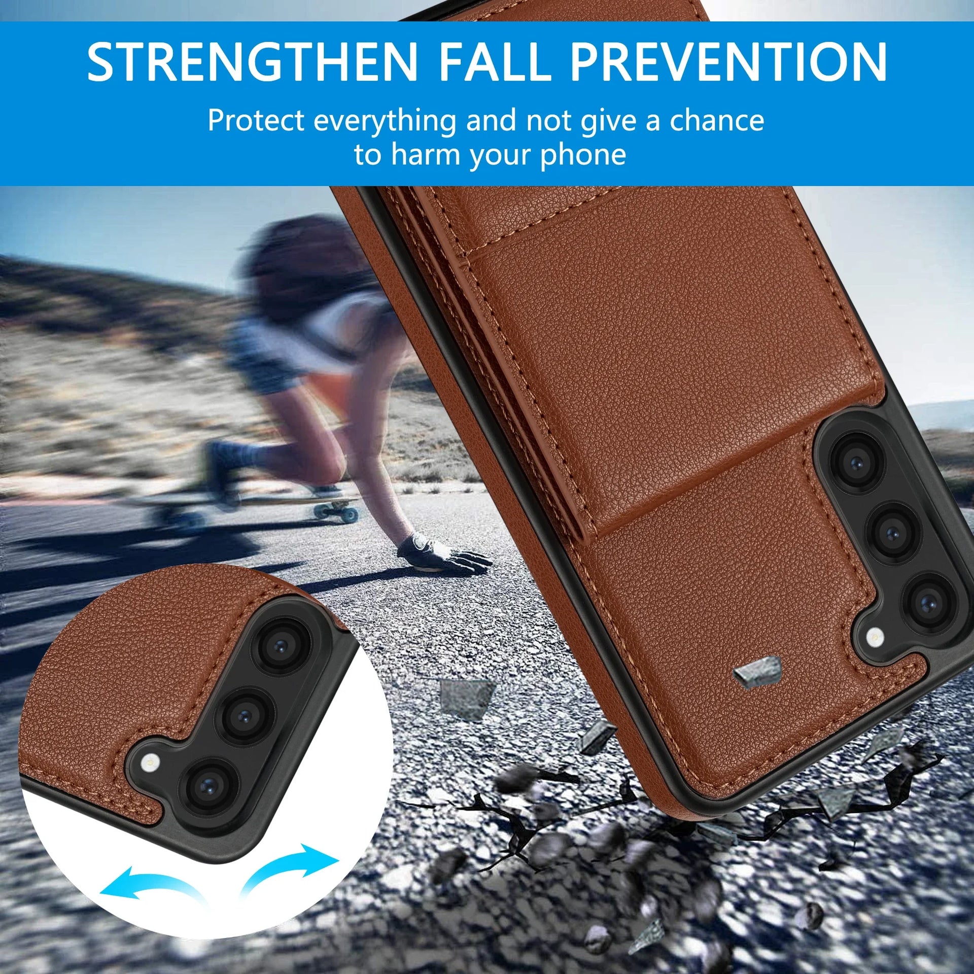 Magnetic Kickstand Flip Wallet Galaxy S Case - DealJustDeal