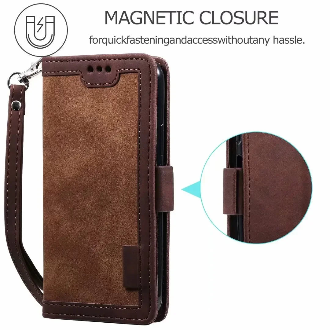 Retro Wallet Flip Leather iPhone Case - DealJustDeal