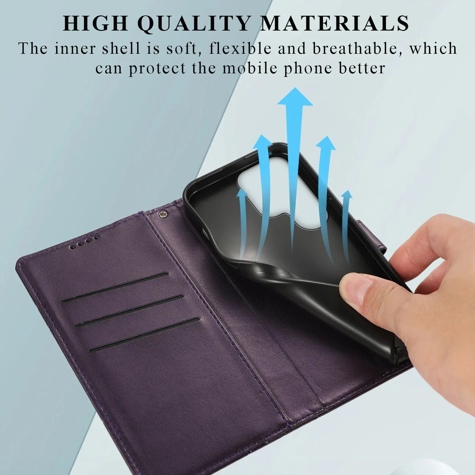 Wallet Flip Card Holder Leather Galaxy M and S Case - DealJustDeal