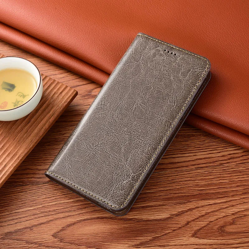 Retro Wallet Book Style Flip Genuine Leather Google Case - DealJustDeal