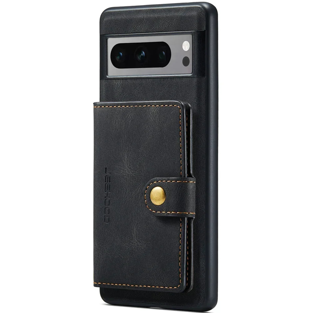 Detachable Leather Magnetic Sleeve Wallet Google Case - DealJustDeal