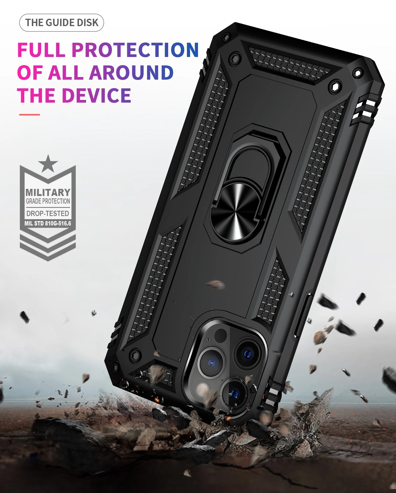 Magnetic Armor Shockproof iPhone Case - DealJustDeal