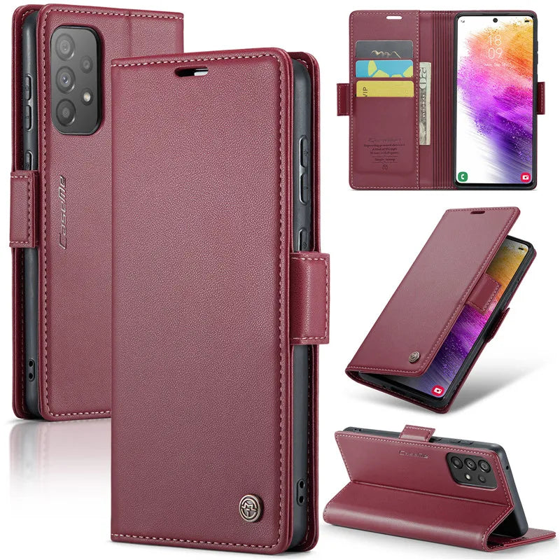 Purse Card Flip Wallet Leather Galaxy A, M and Note Case - DealJustDeal