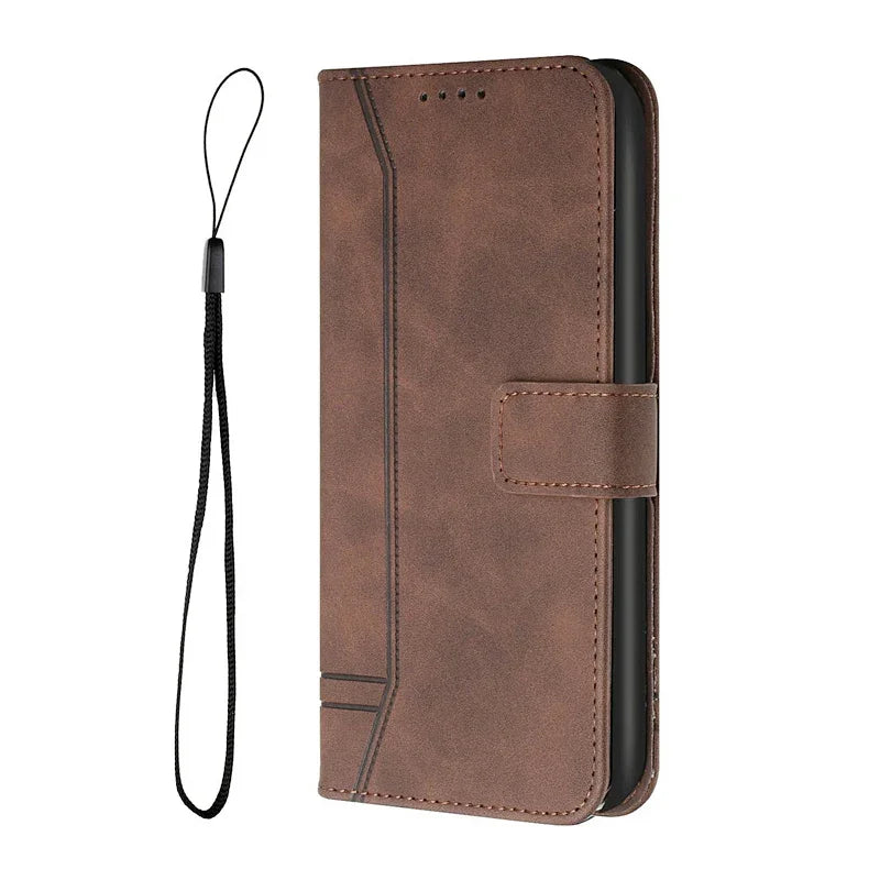 Magnetic Card Pocket Wallet Leather Galaxy M Case - DealJustDeal