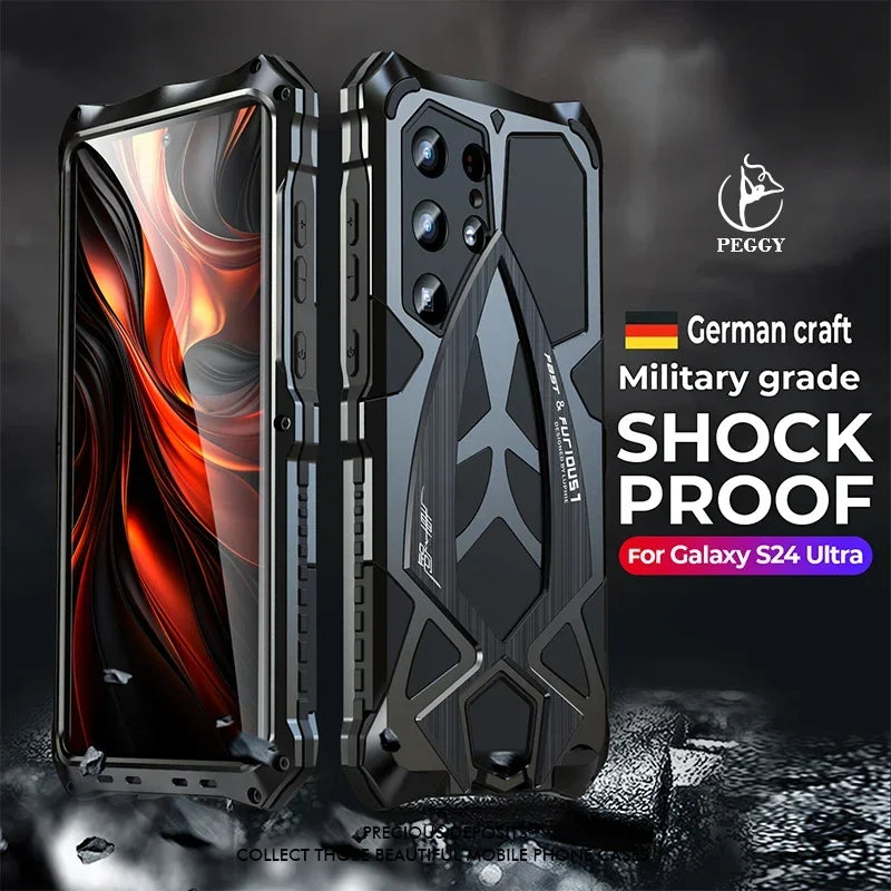 Metal Shock-Absorbing Armor Galaxy A and S Case - DealJustDeal