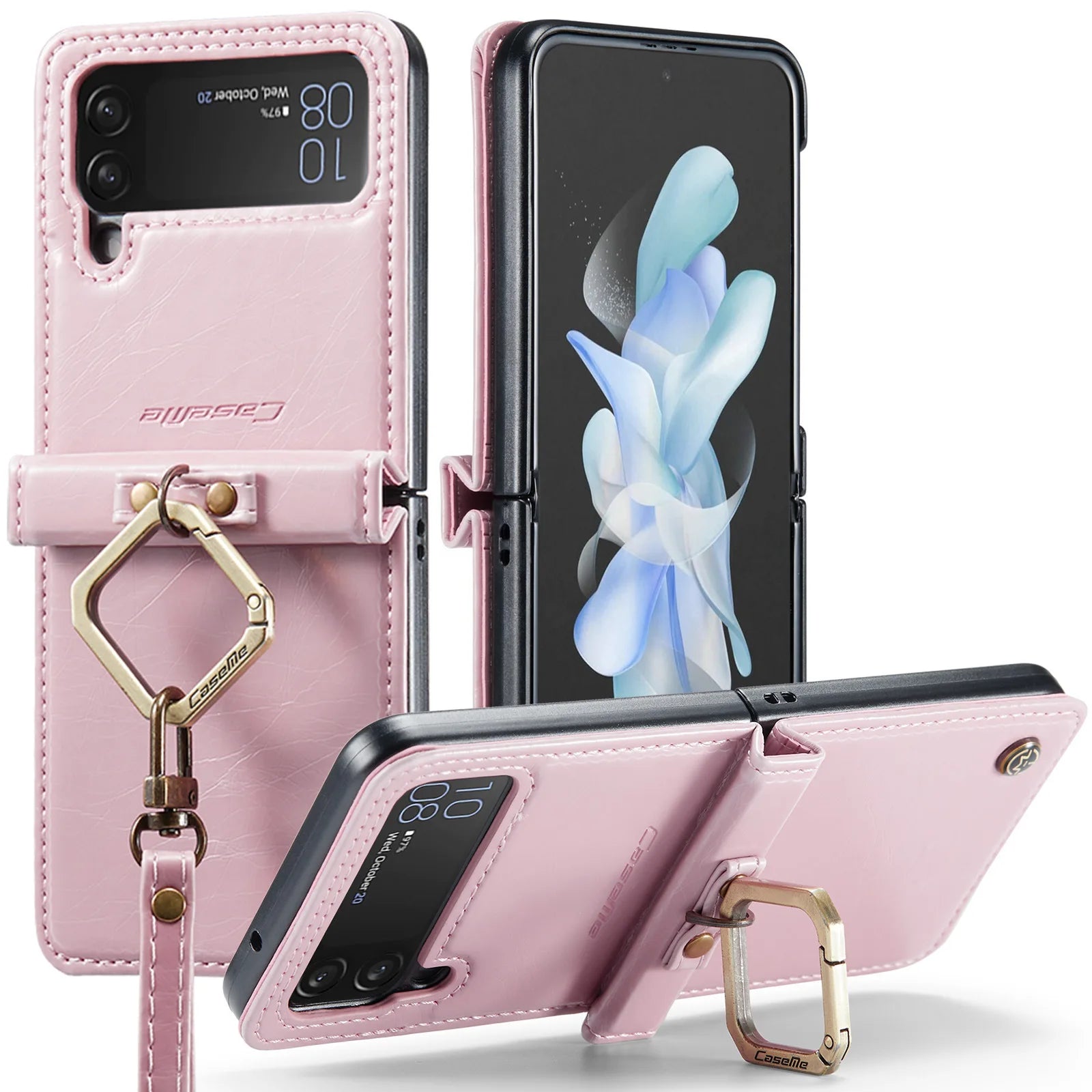 Hinge Protective Leather Galaxy Z Flip Case - DealJustDeal