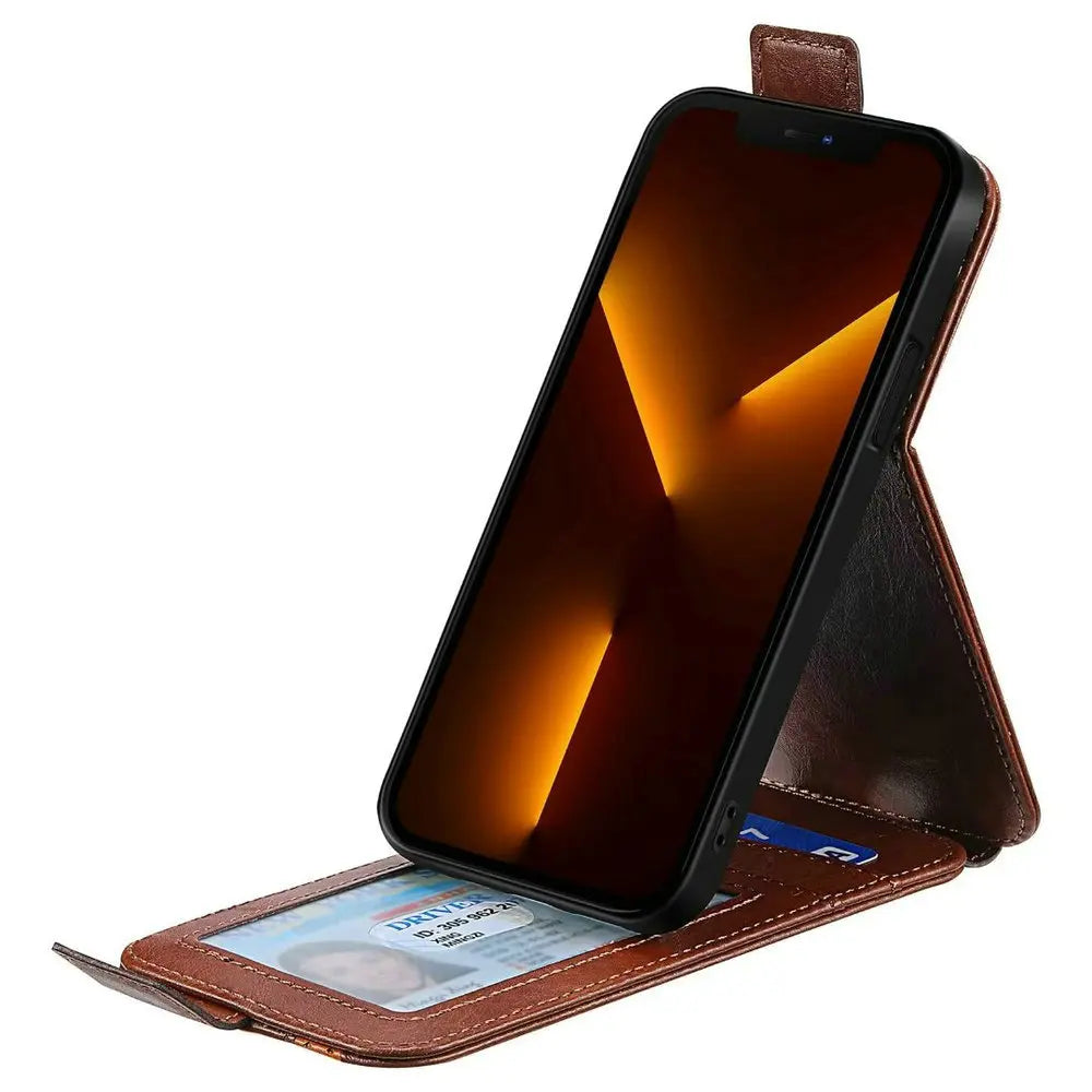 Flip Vertical Leather Google Case - DealJustDeal